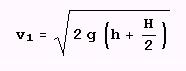 v=koren(2 g(h+H/2))